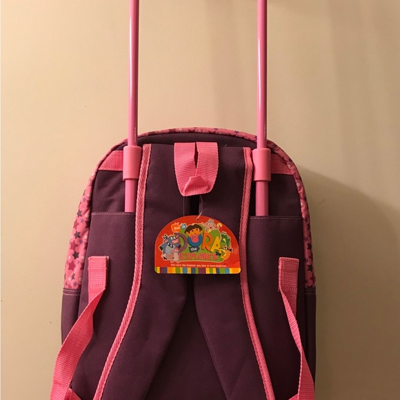 Dora the Explorer and Boots BEST FRIENDS / BUENOS AMIGOS Rolling Backpack NWT. - Picture 3 of 8